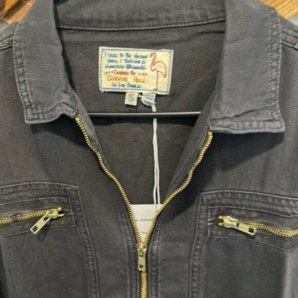 SANDRINE ROSE x FREE PEOPLE BLACK & GOLD JUMPSUIT - Picture 3 of 11